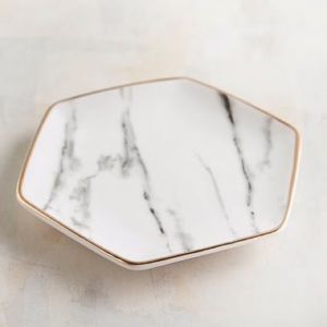 White marble Jewelry Dish